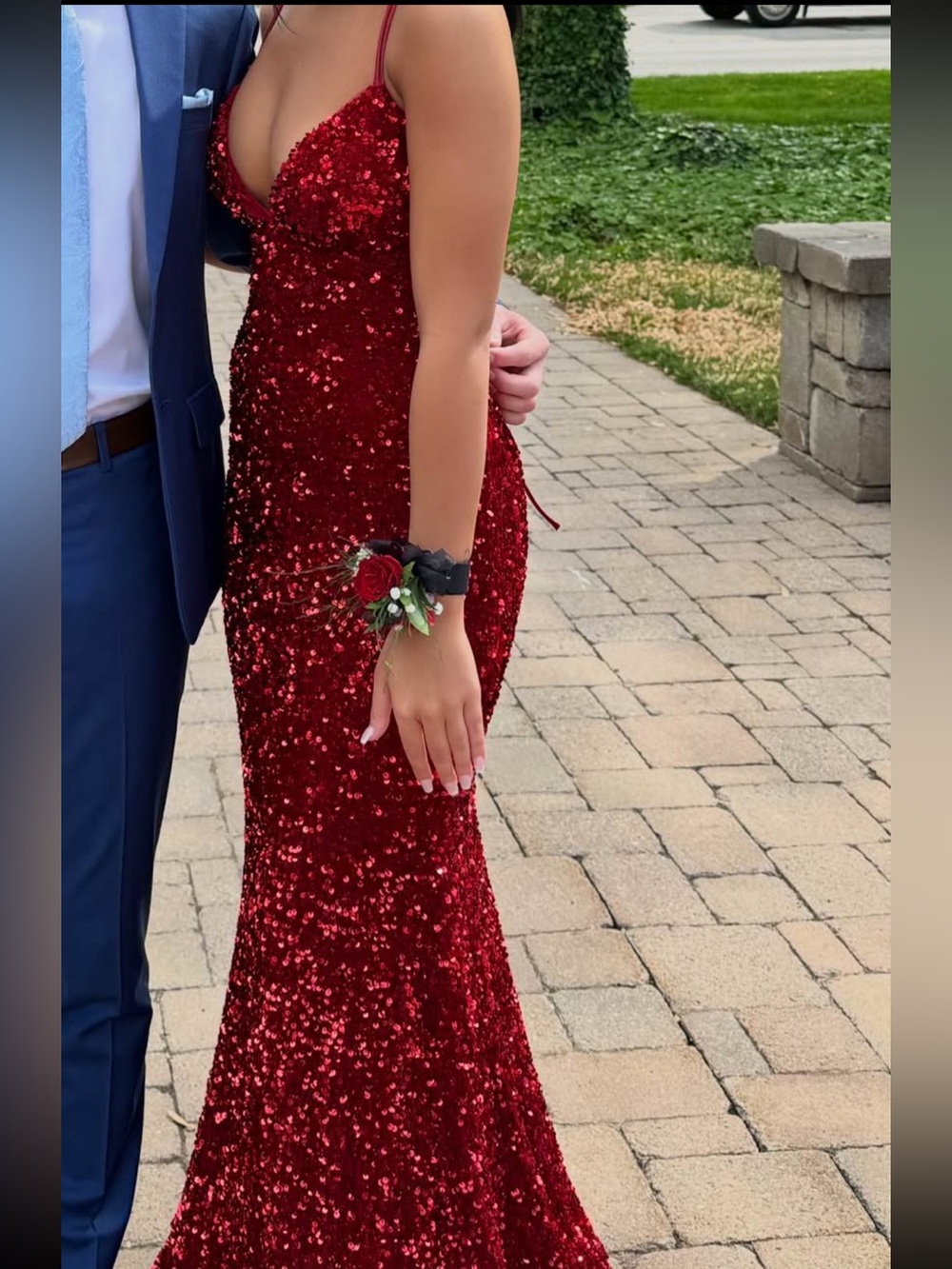 Sherri Hill 55091 Red Sequin Prom Dress❤️